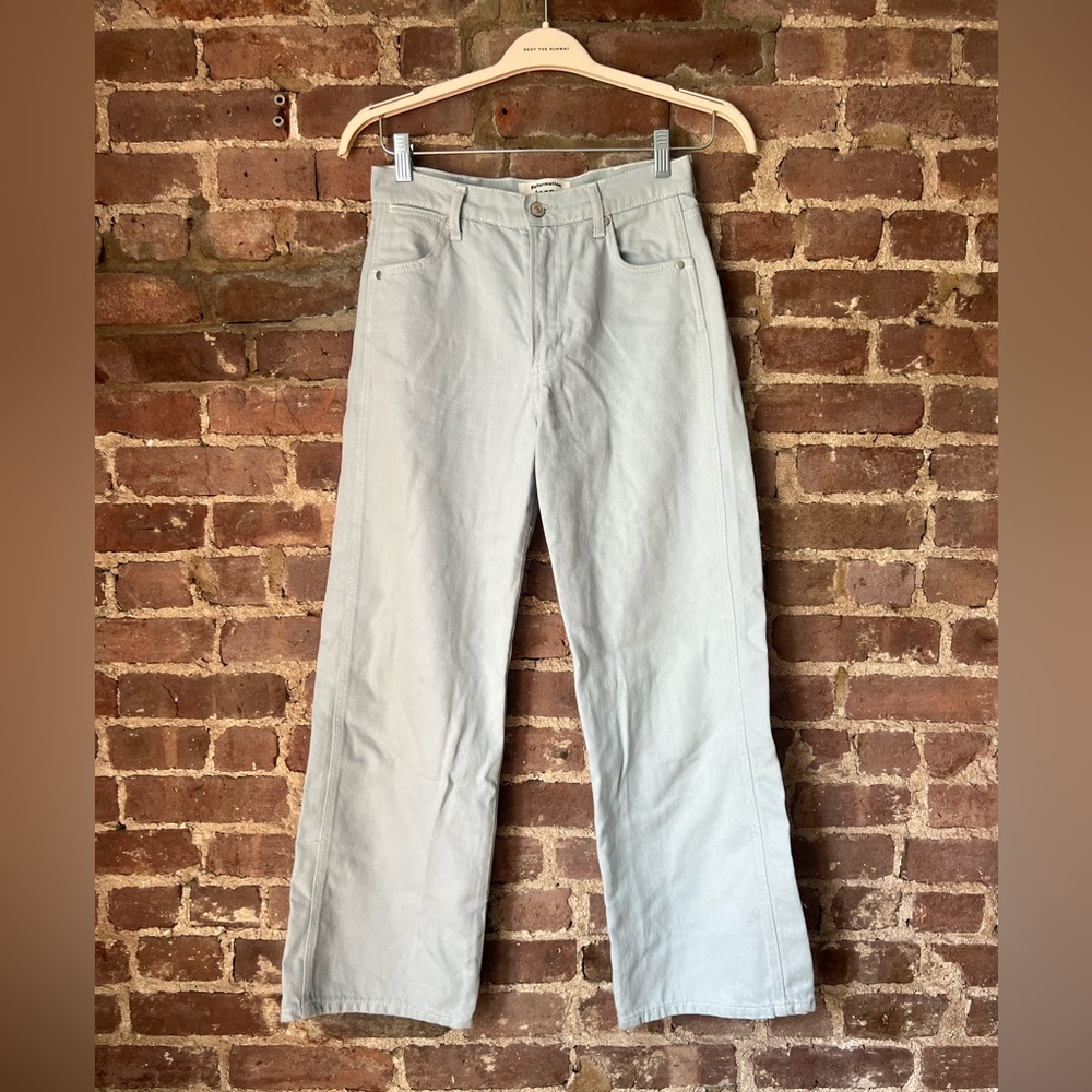 Reformation Baby Blue wide leg denim